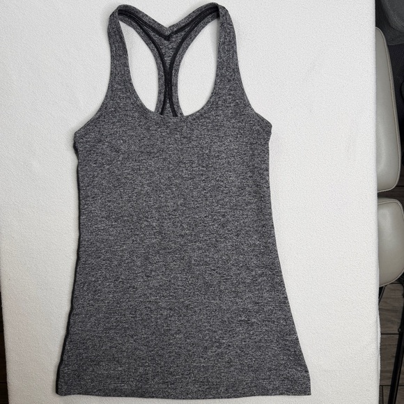 Lululemon Cool Racerback II •Heathered Black (First Release) - Picture 4 of 14